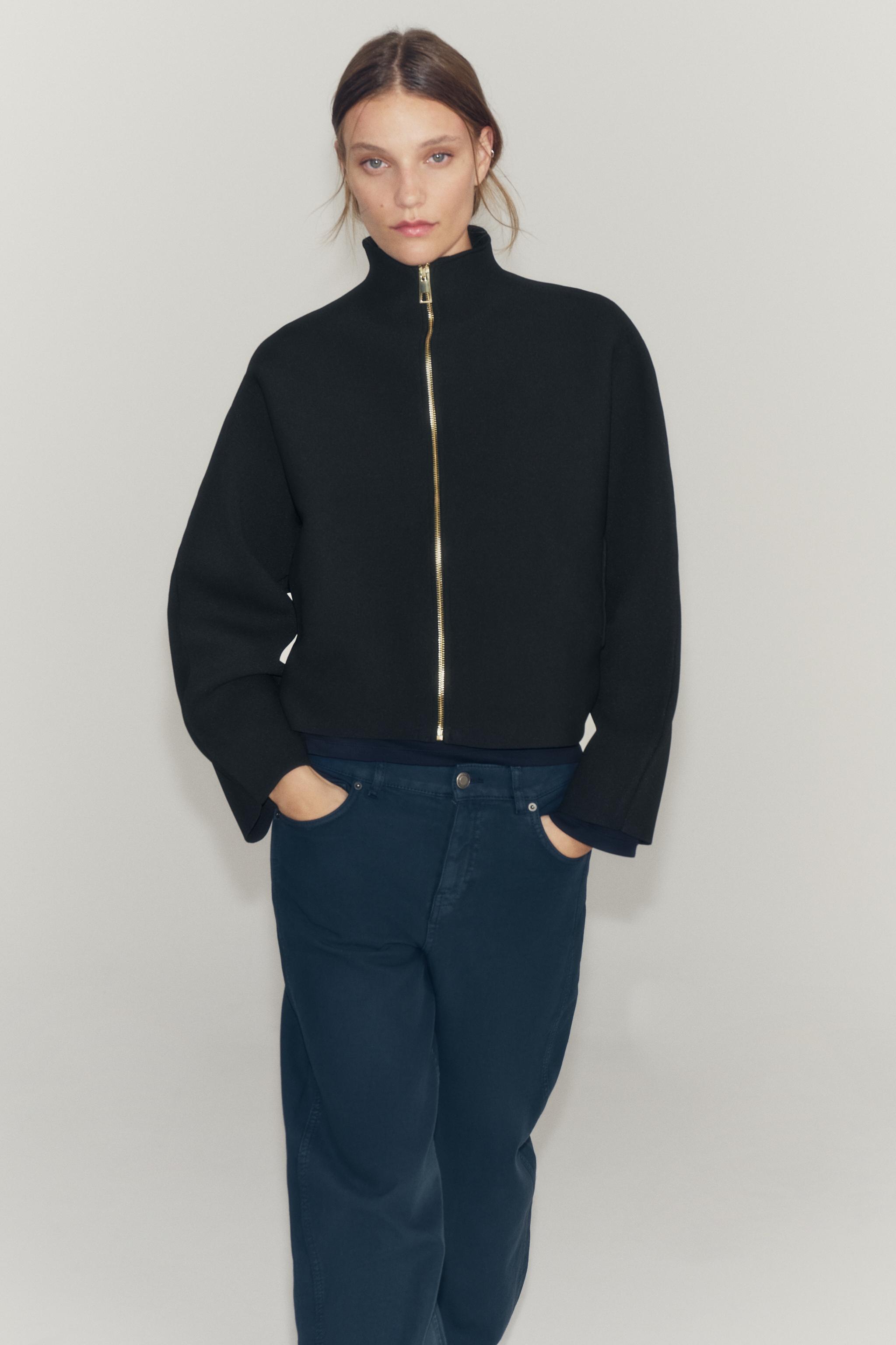 ZIP-UP KNIT CARDIGAN